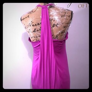 NWT FABLETICS magenta maxi dress, size XS/4
